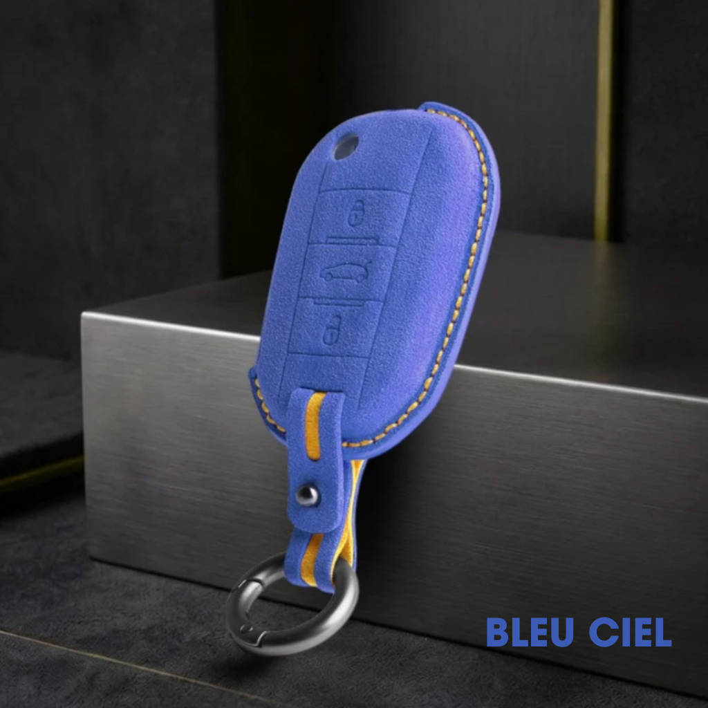 Étui de clé Peugeot - Protection en Alcantara