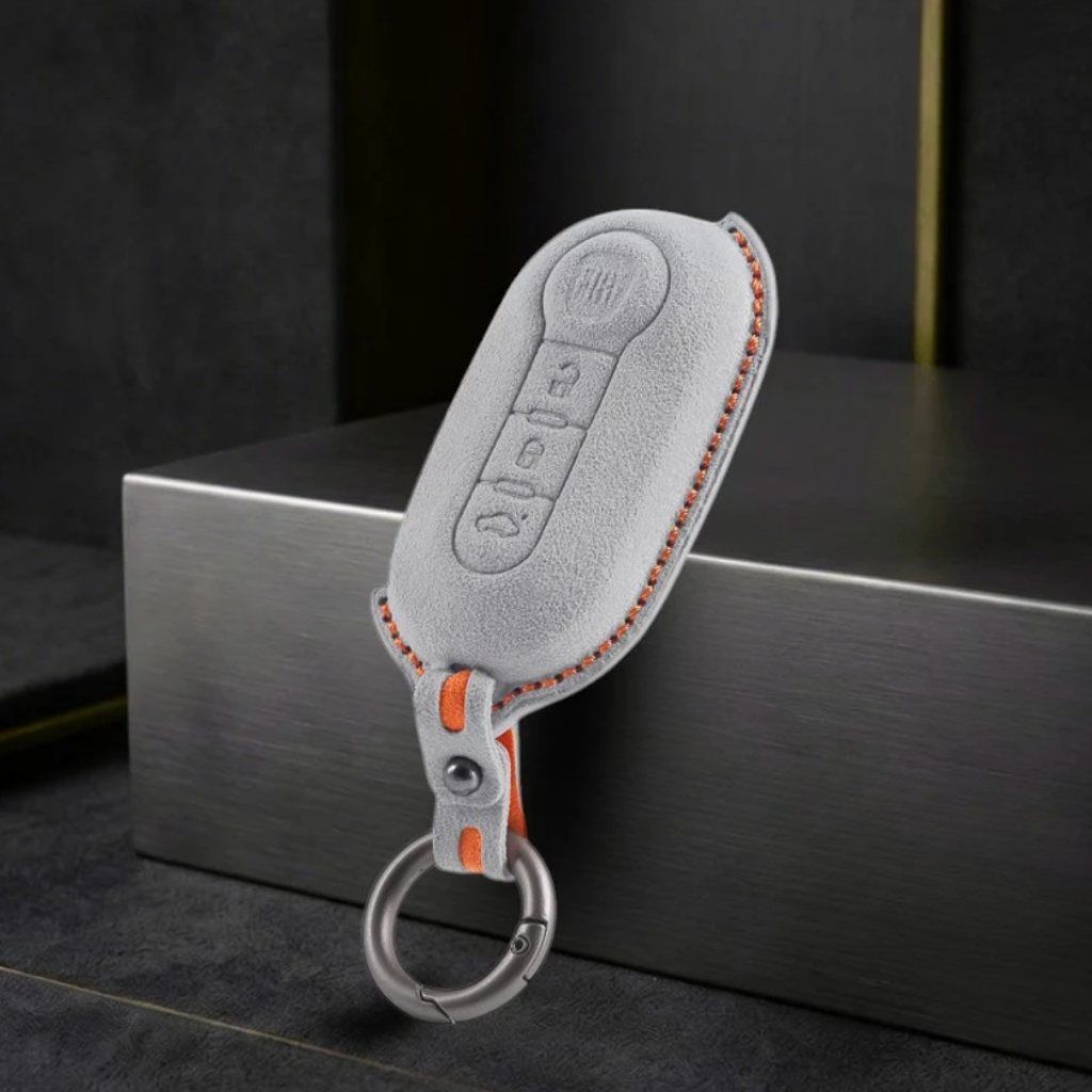 Fiat Key Fob Cover - Alcantara Protection