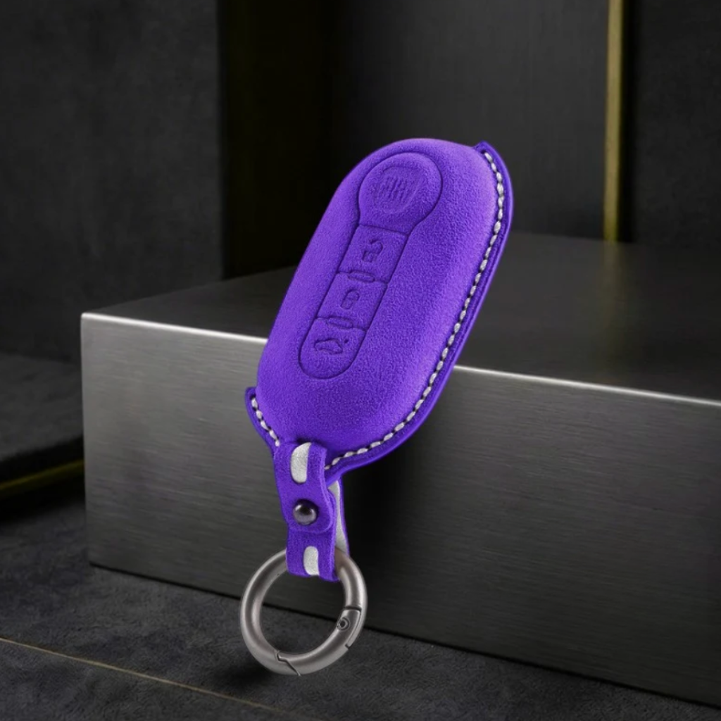 Fiat Key Fob Cover - Alcantara Protection