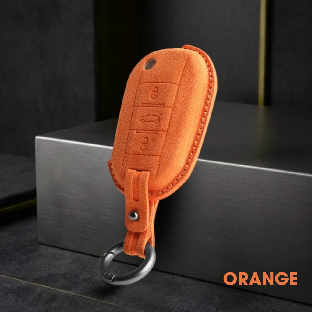 Étui de clé Peugeot - Protection en Alcantara