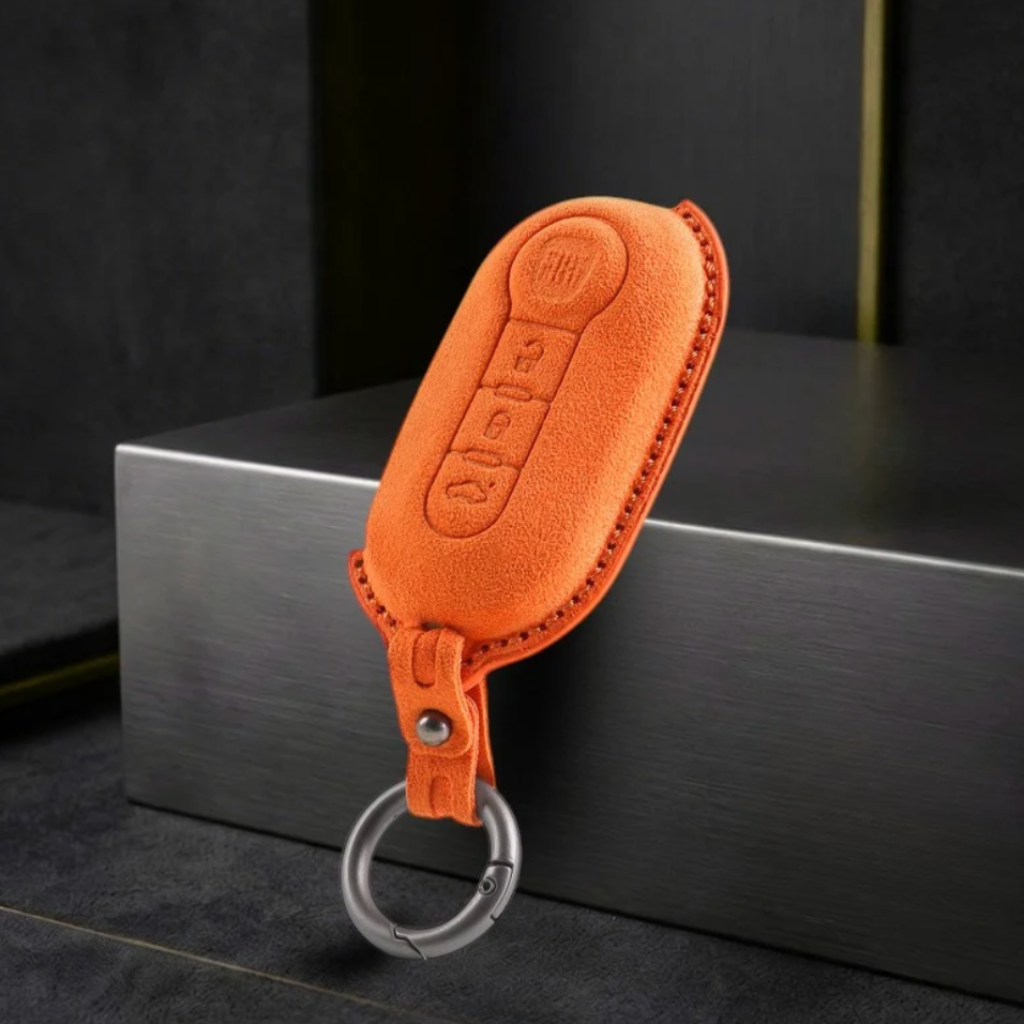 Fiat Key Fob Cover - Alcantara Protection