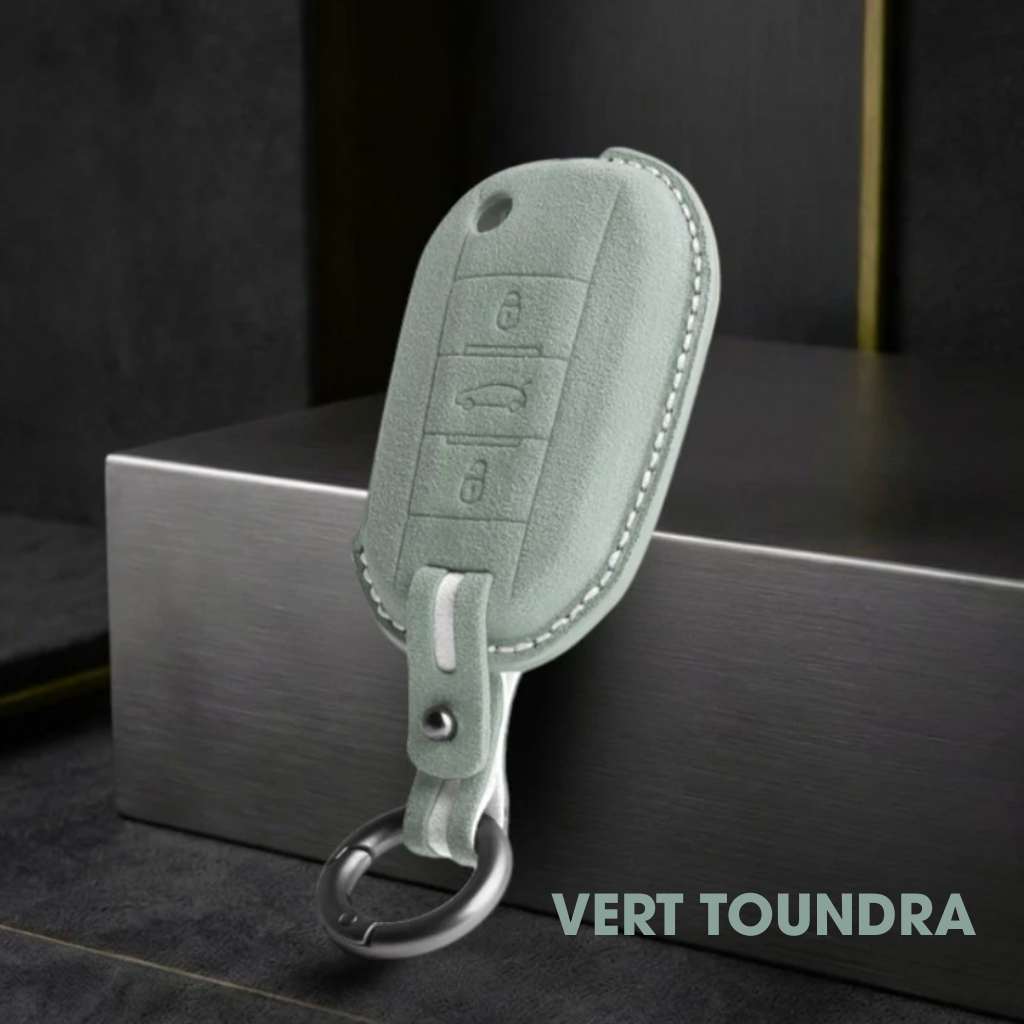 Étui de clé Peugeot - Protection en Alcantara