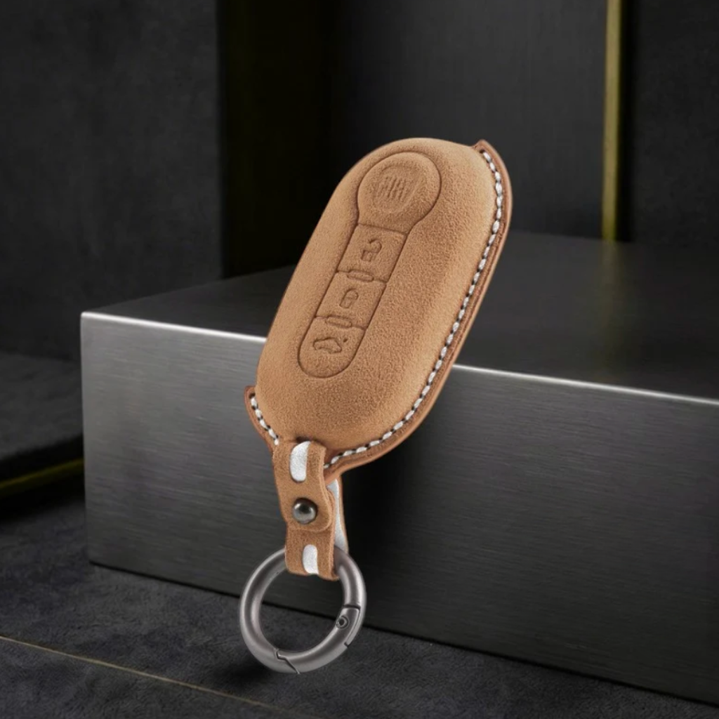 Fiat Key Fob Cover - Alcantara Protection